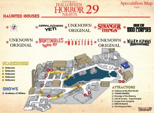 HHN Orlando - Speculation Map 2019 v1