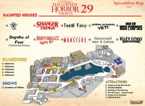 HHN Orlando - Speculation Map 2019 v2