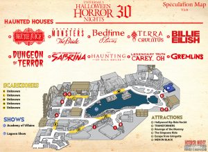 HHN Orlando - Speculation Map 2020 v1