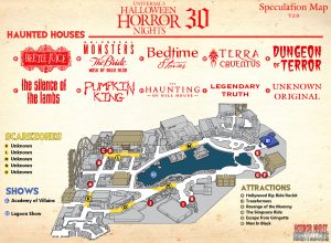 HHN Orlando - Speculation Map 2020 v2